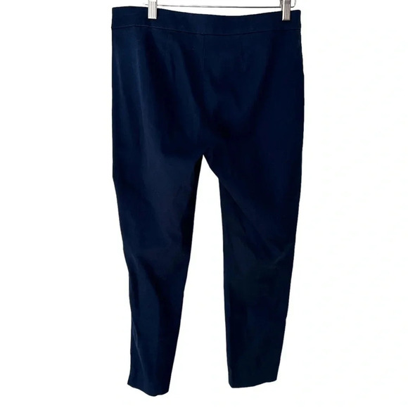 Brooks Brothers Natalie Fit size 2 navy cotton spandex pants with side zipper - Picture 4 of 6
